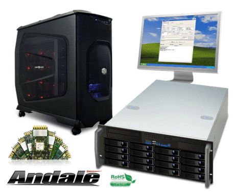 Data Logger Acquisition and Logging system using high performance motherboards and Solid State Disks (SSD) or hard disks (HDD) for capacity.