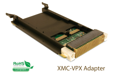 XMC to VPX adapter so XMC data acquisition modules can be used in a VPX chassis.