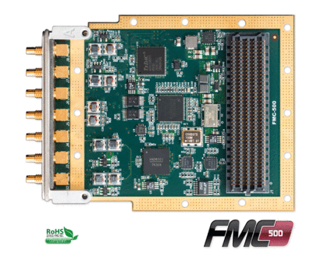 FMC Module with dual 500MSPS AD9684 Adcs and dual 500MSPS Dacs
