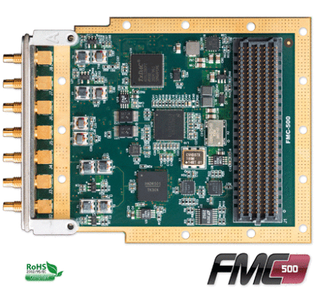 FMC Module with dual 500MSPS AD9684 Adcs and dual 500MSPS Dacs