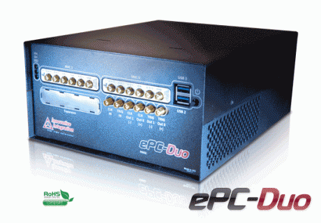 ePC-Duo embedded pc with dual XMC sites, 10G ethernet, SATA etc for data acquisition