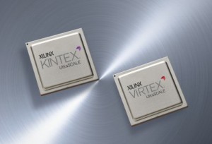 Array of Kintex Ultrascale and Virtex Ultrascale FPGA devices