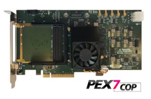 PEX7-COP PCIe CoProcessor with Kintex7 FPGA and HPC FMC site
