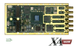 XA-160M Stimulus Response Dual 160MSPS 16 bit Adc, dual 615MSPS 16 bit Dac, Xilinx Artix-7 FPGA, DDR3, PCIe XMC module