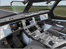 Airbus A350 Cockpit simulator