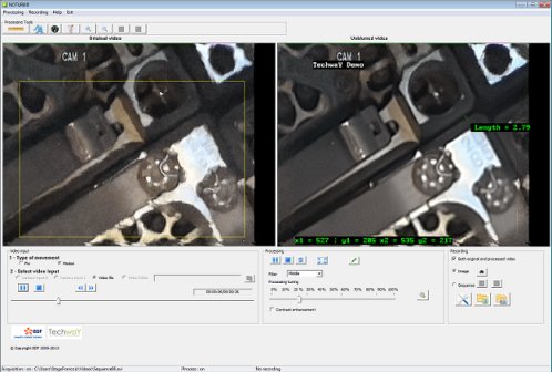 Deblurring system for machine vision